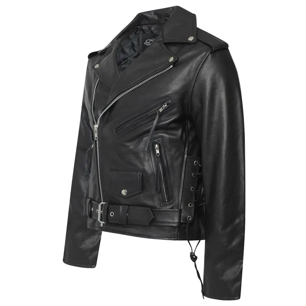 Mens Brando Black Leather Jacket-1