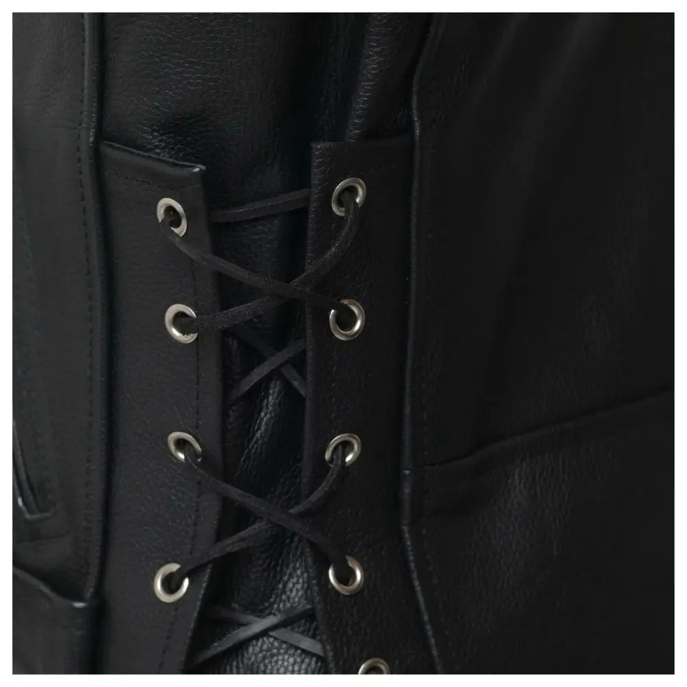 Mens Brando Black Leather Jacket-4