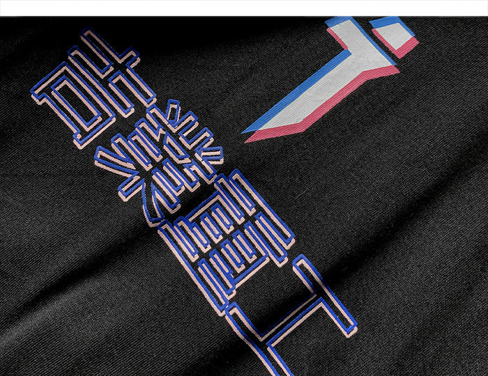 Letter Print Fake Two T Shirt Men Hip Hop Summer Casual Loose Short Sleeve Patchwork Techwear Tshirt Topsni-4