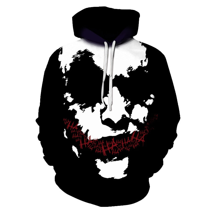 joker 3D Print Sweatshirt Hoodies Men and women Hip Hop Funny Autumn Streetwear Hoodies Sweatshirt For Couples Clothes-0